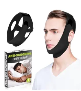 Mittenhugs 313110831823 Upgraded Chin Strap For Sleeping Adjustable And Breathable Anti Snoring Devices