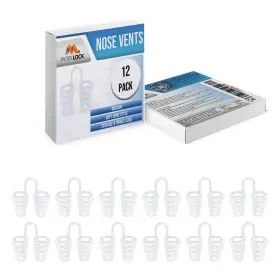 Mobi Lock 060294167334 Nose Vent Sinus Relief Dilator Pack Of 12 Medium Size Soft Silicone Vents - A