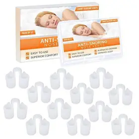 Mobi Lock 060365209277 Nose Vent Sinus Relief Dilator Pack Of 12 Large Size Soft Silicone Vents