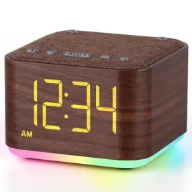 Mojikoo 768561057559 Sound Machine Alarm Clock For Bedroom 5w Stereo Bluetooth Speaker - 2
