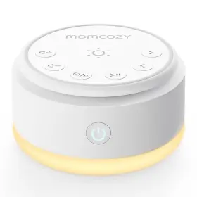 Baby-20 Momcozy 313049618656 Sound Machine For Soothing Sounds And Touch Warm Light Portable Wh