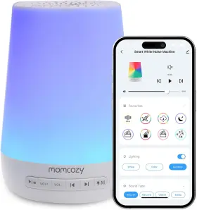 Momcozy 313093385382 Baby Sound Machine White Noise For Sleeping With Night Lig