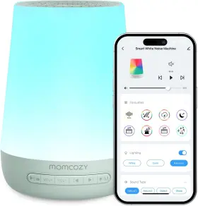 Momcozy 445011758701 Baby Sound Machine White Noise For Sleeping With Night Lig