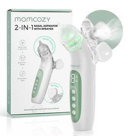Momcozy B0dsjgjbgz Breezyclear 2-in-1 Electric Nasal Aspirator 65kpa Suction And Spray