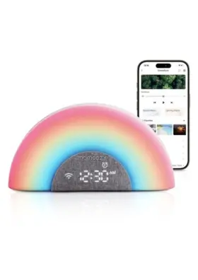 Dc-2403a-0500 Momcozy Smart Sound Machine Multicolor White Noise Rainbow Night Light