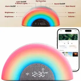 Wn010-gr10ba-a Momcozy New Dreamsync Smart Baby 34 Sound Machine 7 Rainbow Light App Control