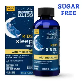 Mommys Bliss 679234071836 Kids Sleep Liquid Melotinin Sugar Free Natural Grape 4oz Ex 7/26