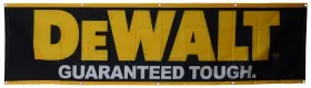Monond 768443362085 Daoops Of Tools De-walts Flag Banner 2x8ft Power Guaranteed Tough Banne
