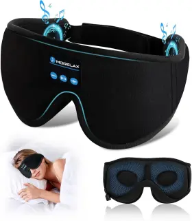 Ma303 Morelax Sleep Headphones Mask For Side Sleeper 3d Eye Sleeping Black