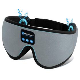 Morelax Ma303grey Sleep Mask With Bluetooth Headphones 3d 1 Count Pack Of Grey