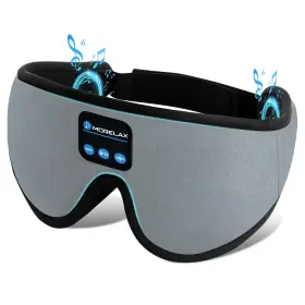 Ma303grey Morelax Sleep Mask With Bluetooth Headphones 3d 1 Count Pack Of Grey