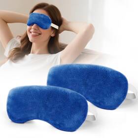 Morliden 635393154599 Microwave Heated Eye Mask Steam Warm 2 Count Pack Of 1 Blue -