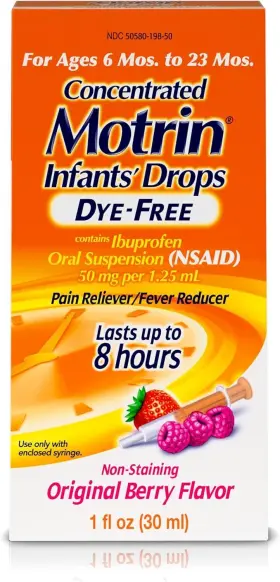 Motrin 300450198044 Infants Concentrated Liquid Medicine Drops With Ibuprofen 1 Fl. Oz