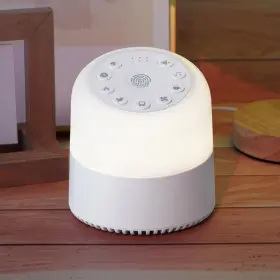 Mrscoz 445036655627 Noise Machine With 32 Soothing Sounds 9 Colors Night Lights Auto White
