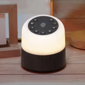 Wns-002 Mrscoz White Noise Machine With 32 Soothing Black Wooden