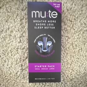 Mute Cm254008b Nasal Dilators Starter Pack Small Medium Large Black Purple Deviated Septum