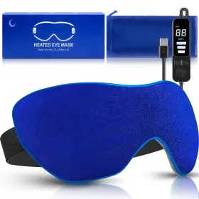 Mutilplx 768447224396 Heated Eye Mask Washable Dry Heat Compress With Flaxseed Warm