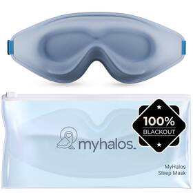 Myhalos Hm-sl3p-mask 3d Blackout Sleep Mask Memory Foam Light Blue 1 Count