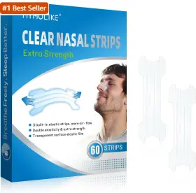 Mym 313054782748 Invisible Clear Nasal Strips For Snoring 60 Count Nose Breathing Ex