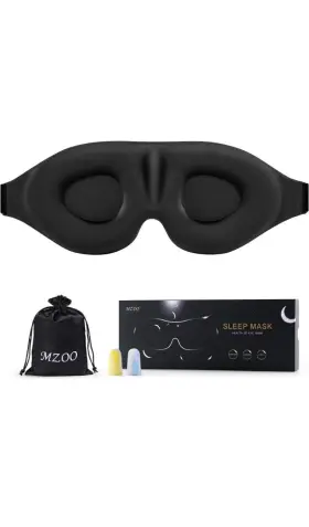 Mzoo 758232682432 Sleep Eye Mask For Men Women 3d Contoured Cup Sleeping And Blindfold C