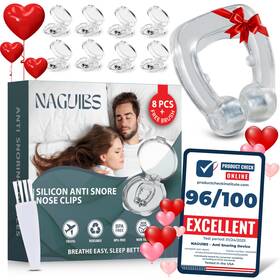 Naguibs 199284444041 Valentines Day Gift Premium 8 Pack Anti Snoring Devices Snore M Clear