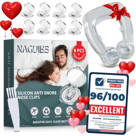 Naguibs 199284444041 Valentines Day Gift Premium 8 Pack Anti Snoring Devices Snore M Clear