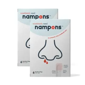 Nampons 677222548599 For Nosebleeds - 12 Nasal Plugs With Clotting Agent To Stop Nosebleed