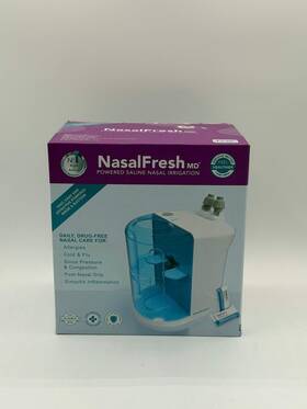 Nasalfresh 850038082352 Nasalfreshmd Powered Saline Nasal Irrigation Premium Portable Bundle