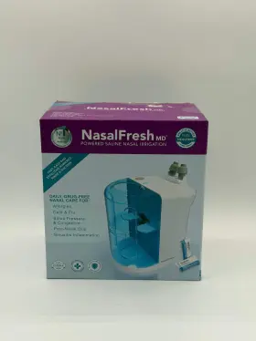 Nasalfresh 850038082352 Nasalfreshmd Powered Saline Nasal Irrigation Premium Portable Bundle