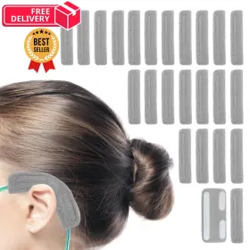 Ea001 Nataku 24pcs Nasal Cannula Ear Cushions Oxygen Comfort Pads 3.5 Inch 24 Gray