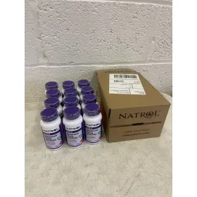 Natrol 047469062118 12-bottles Melatonin 10mg Maximum Strength Fast Dissolve Sleep Aid 60-ct
