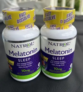 Natrol 047469071707 Set 2 Sleep Melatonin 10 Mg Fast Dissolve Strawberry 30 Tablets Exp 02/25