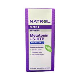 Natrol 047469072292 Sleep Advanced Melatonin 5-htp Time Release Pills - 60ct Exp 10/25