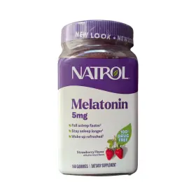 Natrol 047469076863 Melatonin 5mg Sleep Aid 140 Gummies Strawberry - Exp 9/26