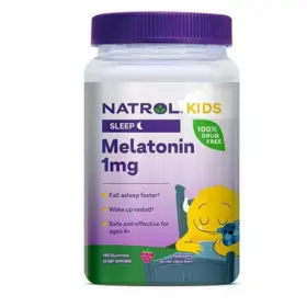 Natrol 047469077945 Kids Melatonin Sleep Aid Gummy 1 Mg Berry 180 Ct