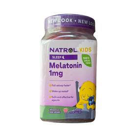Natrol 047469079260 Kids Sleep Melatonin 1mg 140 Gummies Raspberry Flavor Exp 02/26