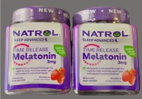 Natrol 047469081652 2x Time Release Melatonin Gummies Sleep Support For Adults 3 Mg Melaton