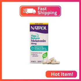 6324.946 Natrol Melatonin 10mg Time Release Tablets Sleep Dietary Supplement For Restful