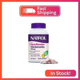Natrol Ntl07166 Melatonin 10mg Fast Dissolve Tablets - Citrus Flavor 100 Count Sleep Su