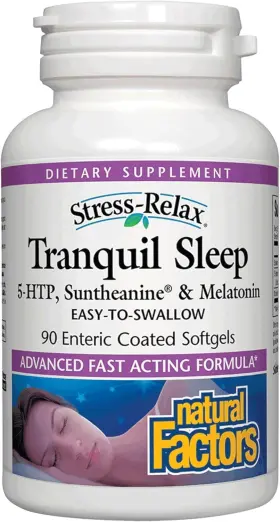 2830 Natural Factors Stress-relax Tranquil Sleep By Aid With Suntheanine L-the