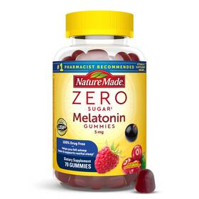 Nature Made 031604004071 Zero Sugar Melatonin 5mg Sleeping 70 Count Pack Of 1 Berry