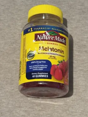 0318709 Nature Made Melatonin Sleep Aid Gummies 10 Mg 40 Count Usp Verified Gluten Free