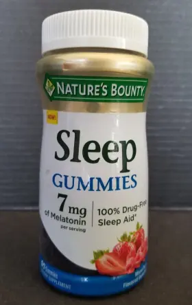 32235 Nature S Bounty 90 Natures Sleep Gummies 7mg Melatonin Mixed Berry Drug Free Nodate