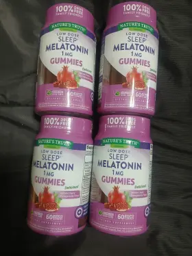 Nature S Truth 840093116567 4 Low Dose Melatonin Gummies Cherry Pomegranate 60ct/ea 1mg