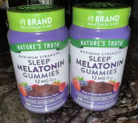 Nature S Truth 840093119810 2x Natures Melatonin Gummies 12 Mg Natural Mixed Berry 60ct Exp 2/26