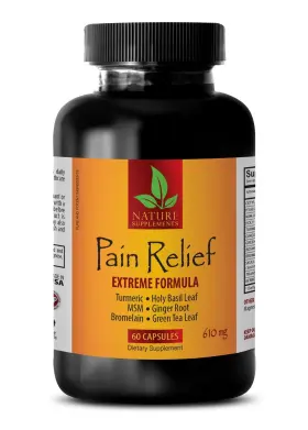 Nature Supplements 742025071725 Pain Capsules - Premium Relief 610mg Msm Uncovered 1 Bottle