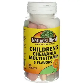 079854400151-4a Natures Blend 4 Pack Multivitamin Chewable Tablets Assorted Flavors 100 Ct