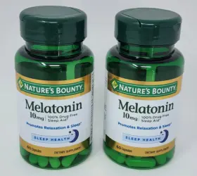Natures Bounty 074312194917 2x Melatonin 100% Drug-free Sleep Aid 10 Mg 60 Count 4/2026