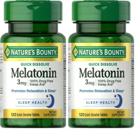 52932 Natures Bounty Melatonin Promotes Relaxation And Sleep 1 Count Pack Of 240