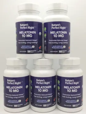 2027 Natures Perfect Night 860011587316 Melatonin 10mg 500 Quick Dissolve Tablet Mixed Berry
